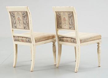 STOLAR, ett par, sengustavianska, omkr 1800.