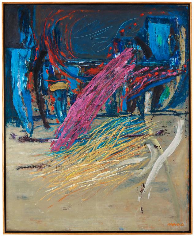CO HULTÉN, oil on canvas, signed, executed 1961.