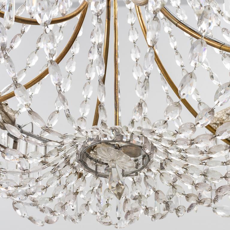An Empire style chandelier, second half of the 20th century.