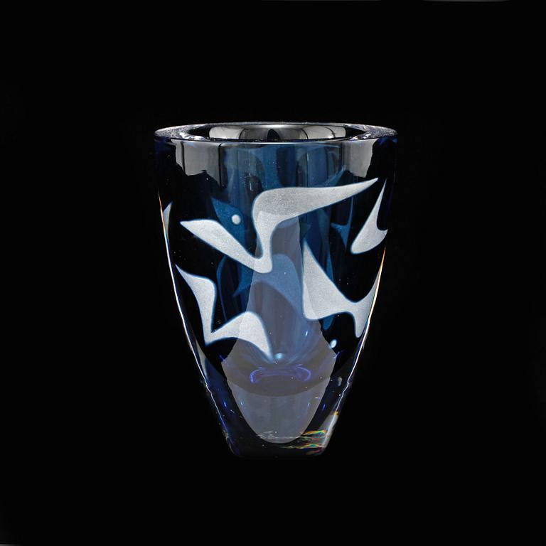 VAS, glas, Vicke Lindstrand, Kosta, 1900-tal.