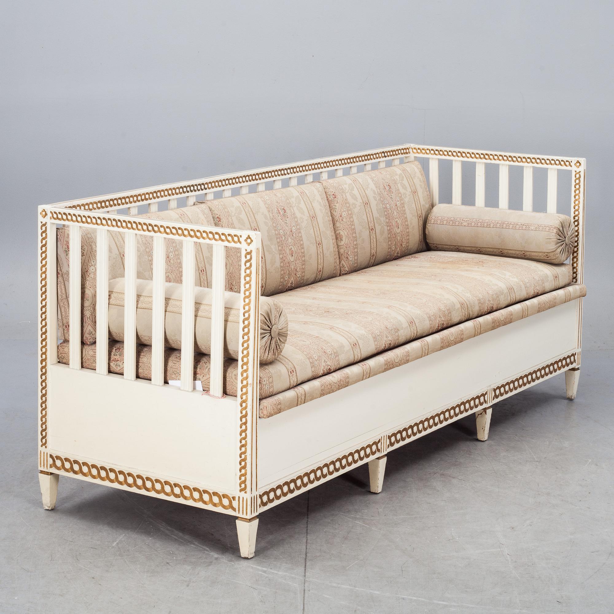 SOFFA, gustaviansk stil, sekelskiftet 1900.