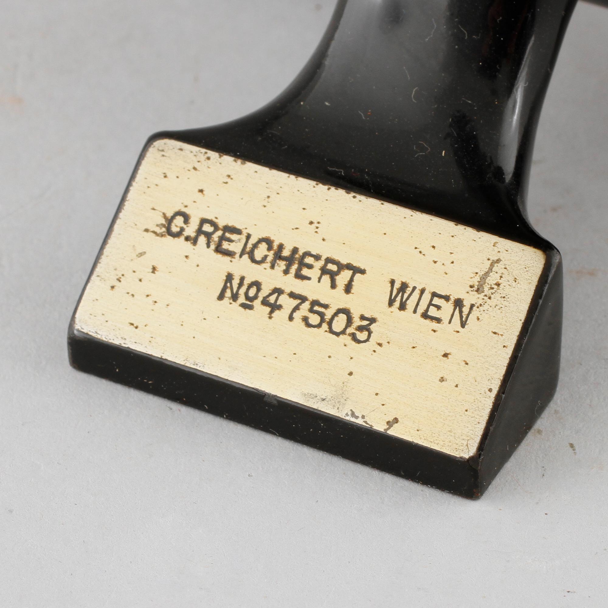 A microscope by C Reichert in Wien, early 20th century.