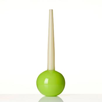 Gunnel Sahlin, flaska, Pilchuck Glass School, Seattle, 1995, blåst av Dante Marioni.