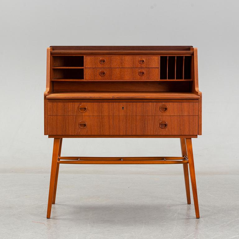 Sekretär, teak, 1960-tal.