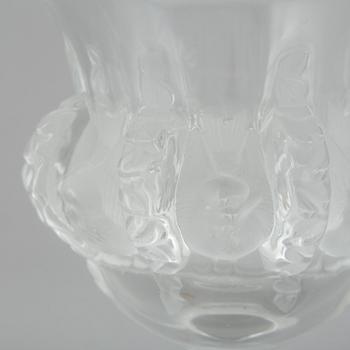 A Lalique glass footed bowl, France.