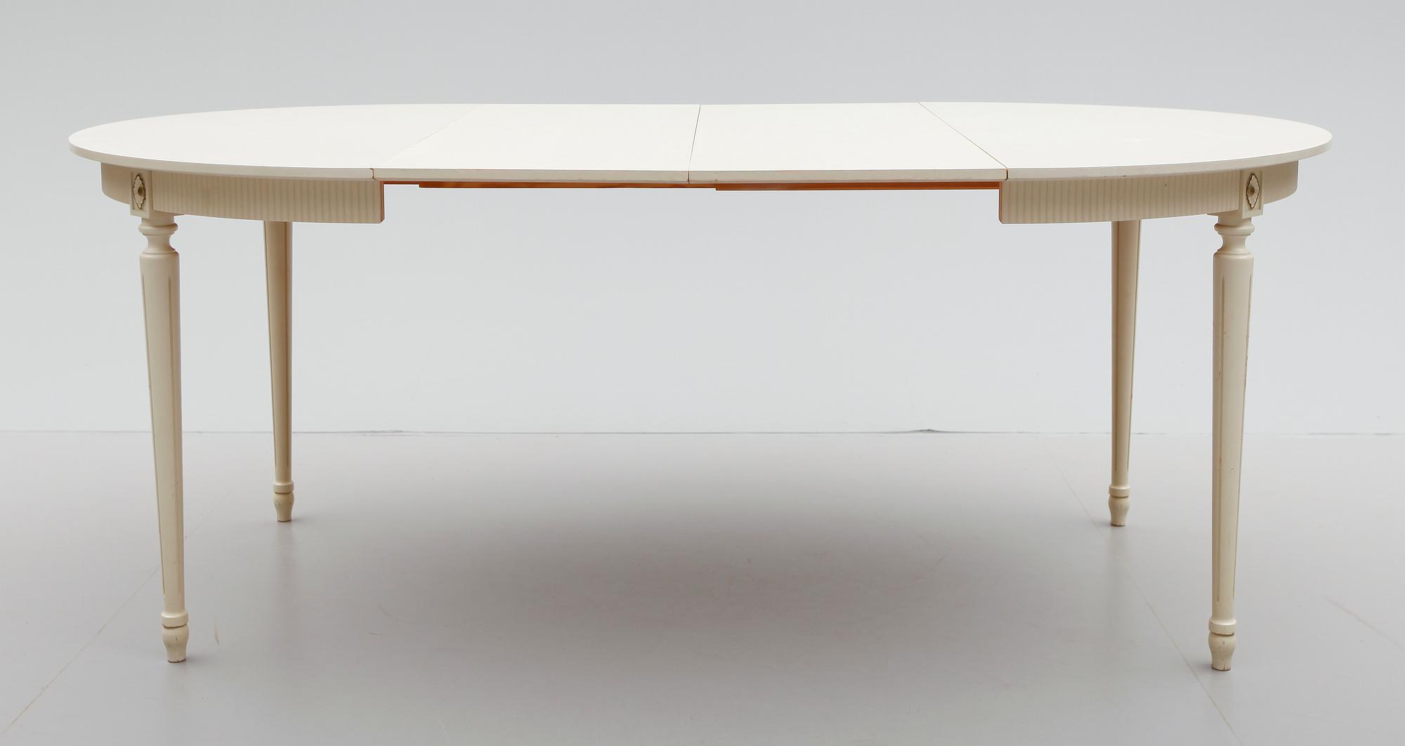 MATGRUPP, 9 delar, gustaviansk stil, 1900-talets andra hälft.