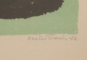 ESAIAS THORÉN, färglitografi, signerad och daterad -52, numrerad 173/300.