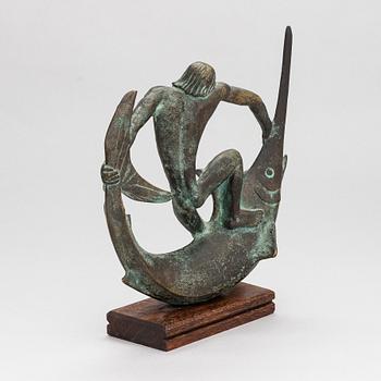 Edwin Scharff, a bronze sculpture, signed, marked 166/600.