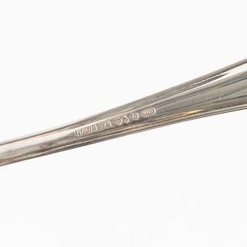 Bestickuppsättning, 58 delar, silver, modell "Haga", bl a JL Hultman, Stockholm 1951.