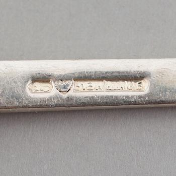 BESTICK, 6 delar, silver, Finland 1900-talets mitt. Vikt ca 375 gram.