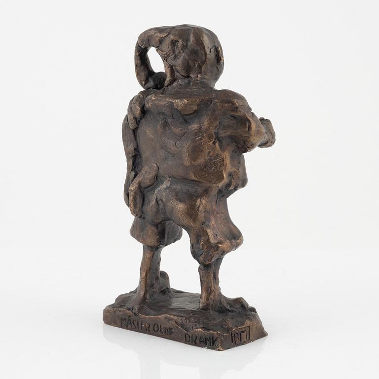 Bror Marklund, skulptur, brons, signerad BM, höjd 21,5 cm.