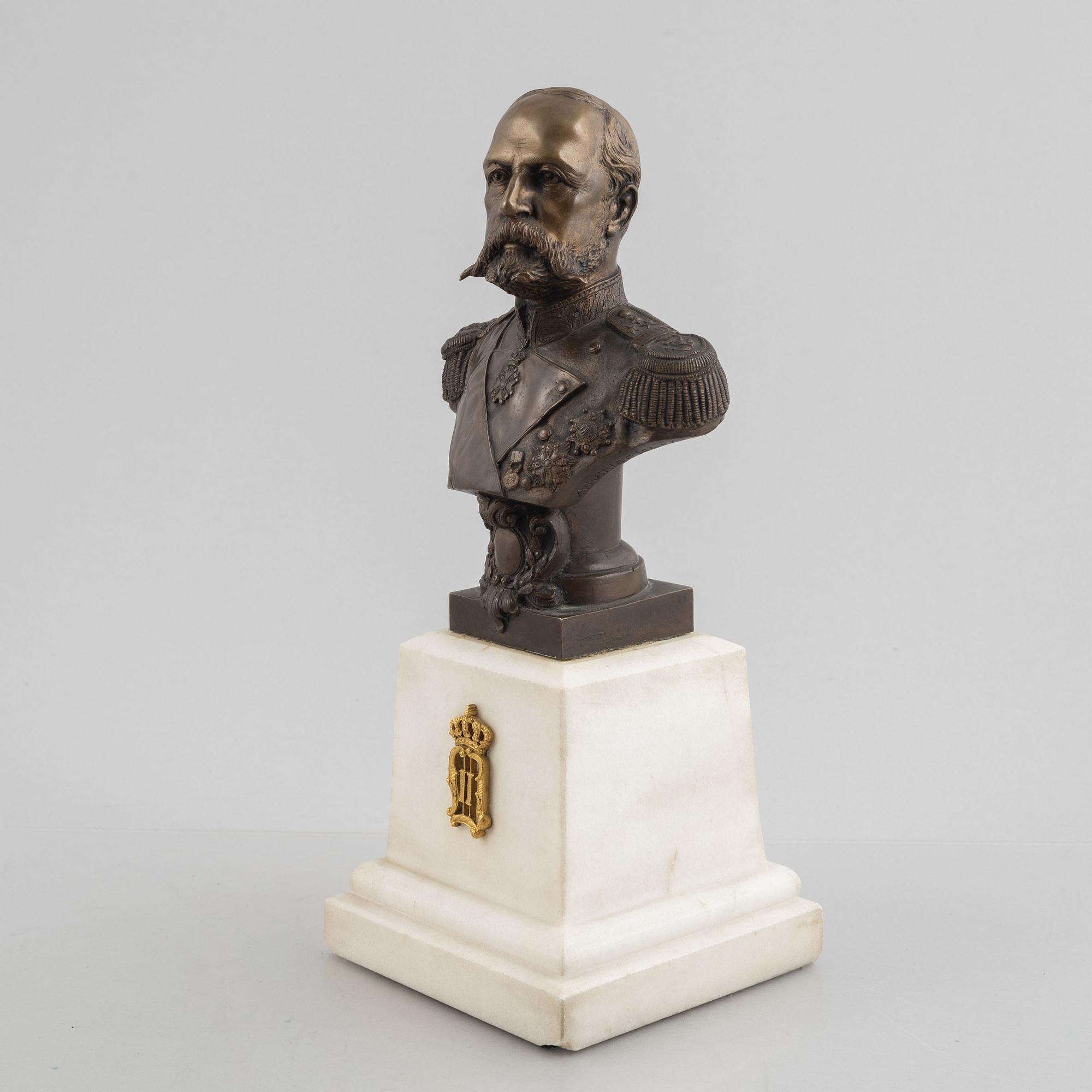 Bust depicting Oscar II.