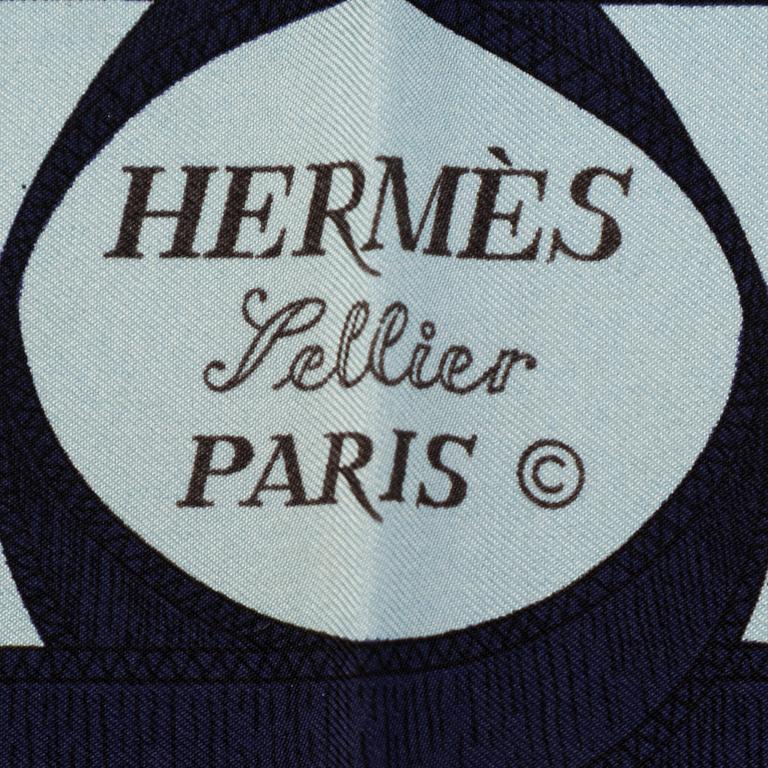 HERMÈS, scarf "Eperon d'Or".