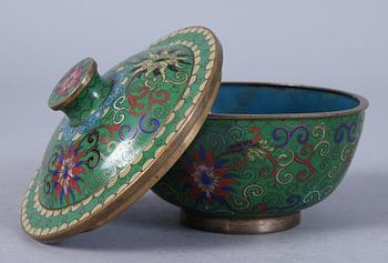 PARTI CLOISONNÉ, 5 delar, 1900-tal.