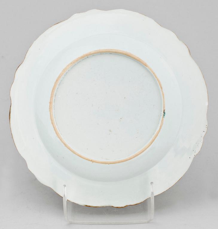 TALLRIK, porslin, Kina, Qianlong, 1700-tal.