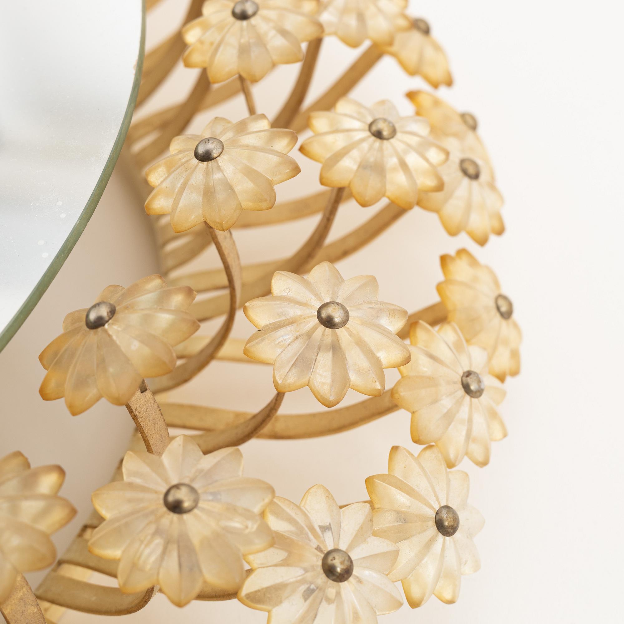 Emil Stejnar, attributed to. A wall light with mirror.