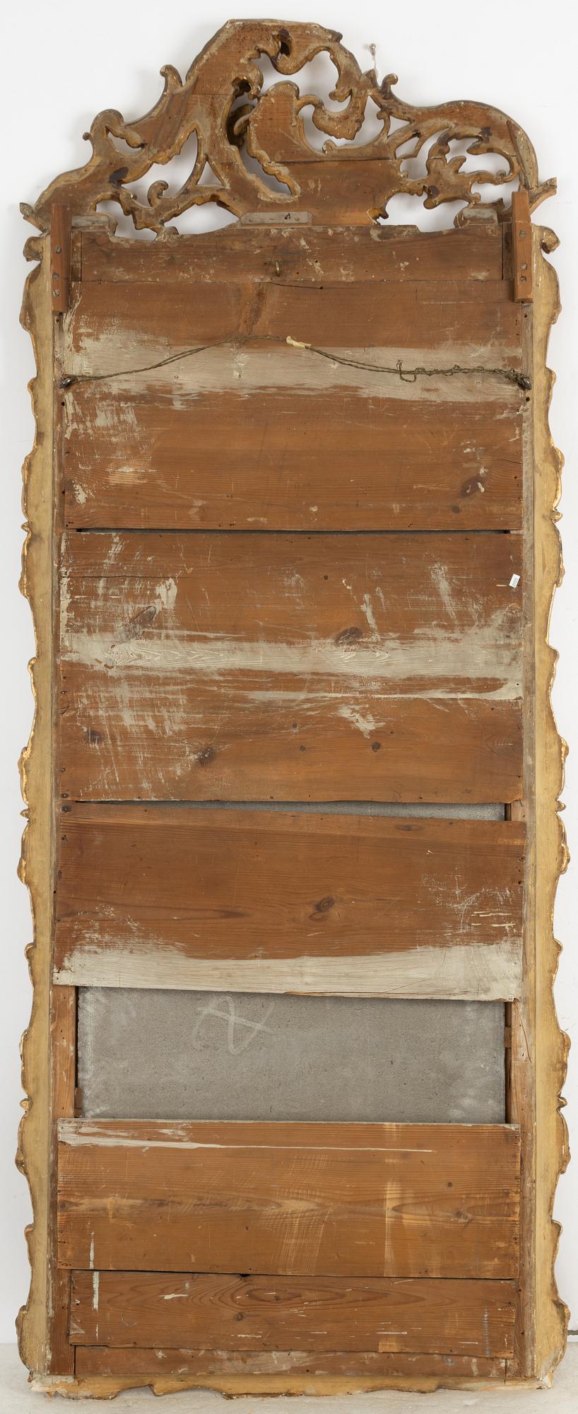 Spegel, rokokostil, 1800-talets slut.