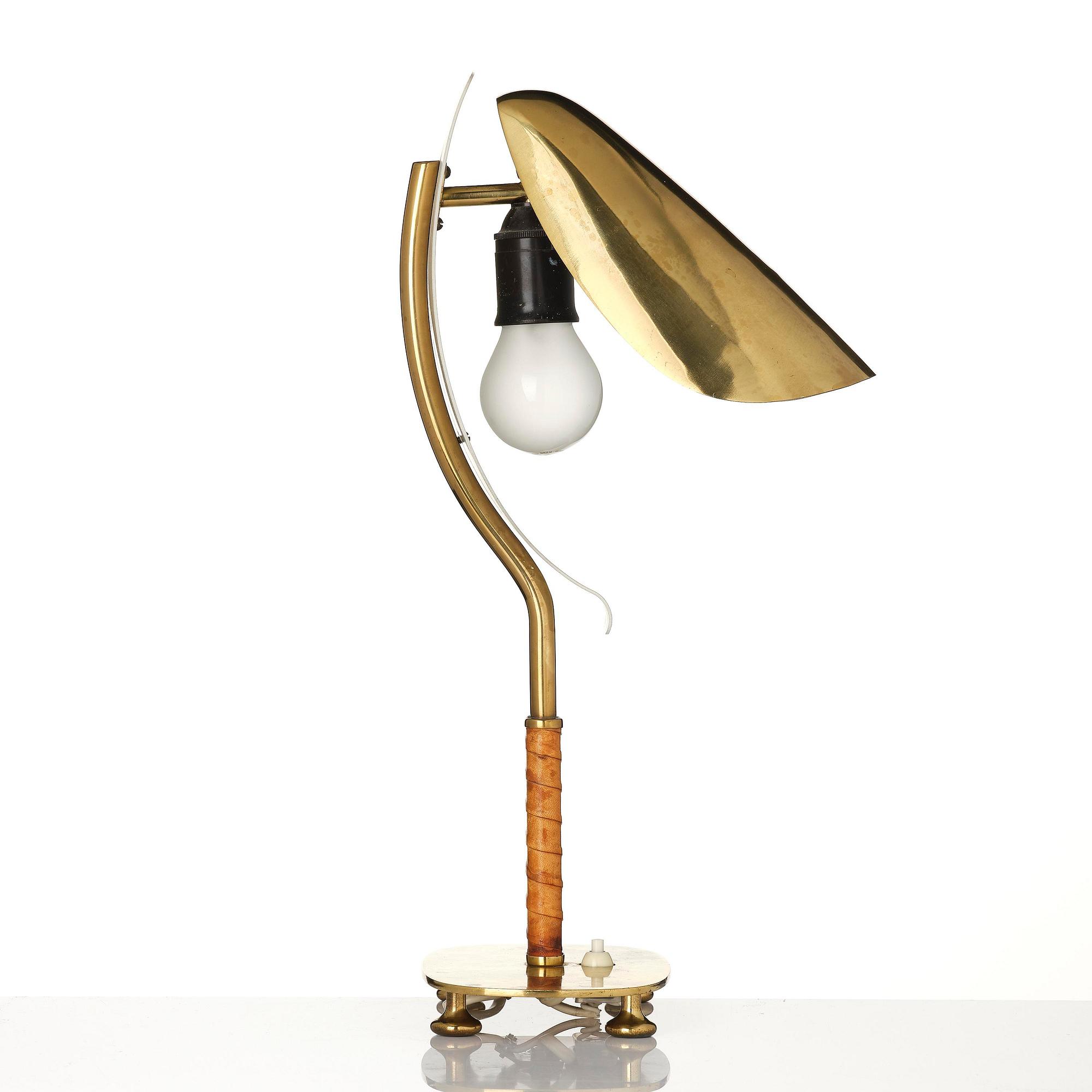 Harald Notini, a rare table lamp model "15582", Arvid Böhlmarks Lampfabrik, Stockholm, 1950s.