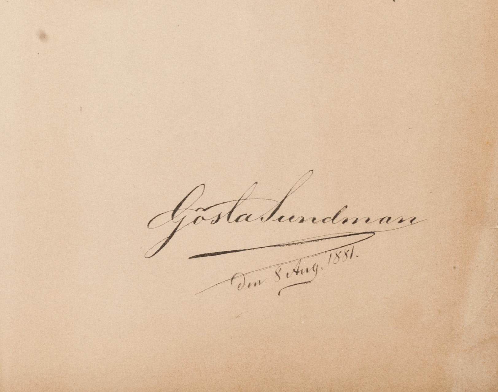 GÖSTA SUNDMAN, cromolitografi, signatur i tryck, daterad samt numrerad Pl. III.