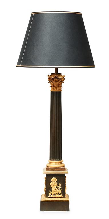 BORDSLAMPA. Frankrike, 1800-talets första hälft. Senempire.