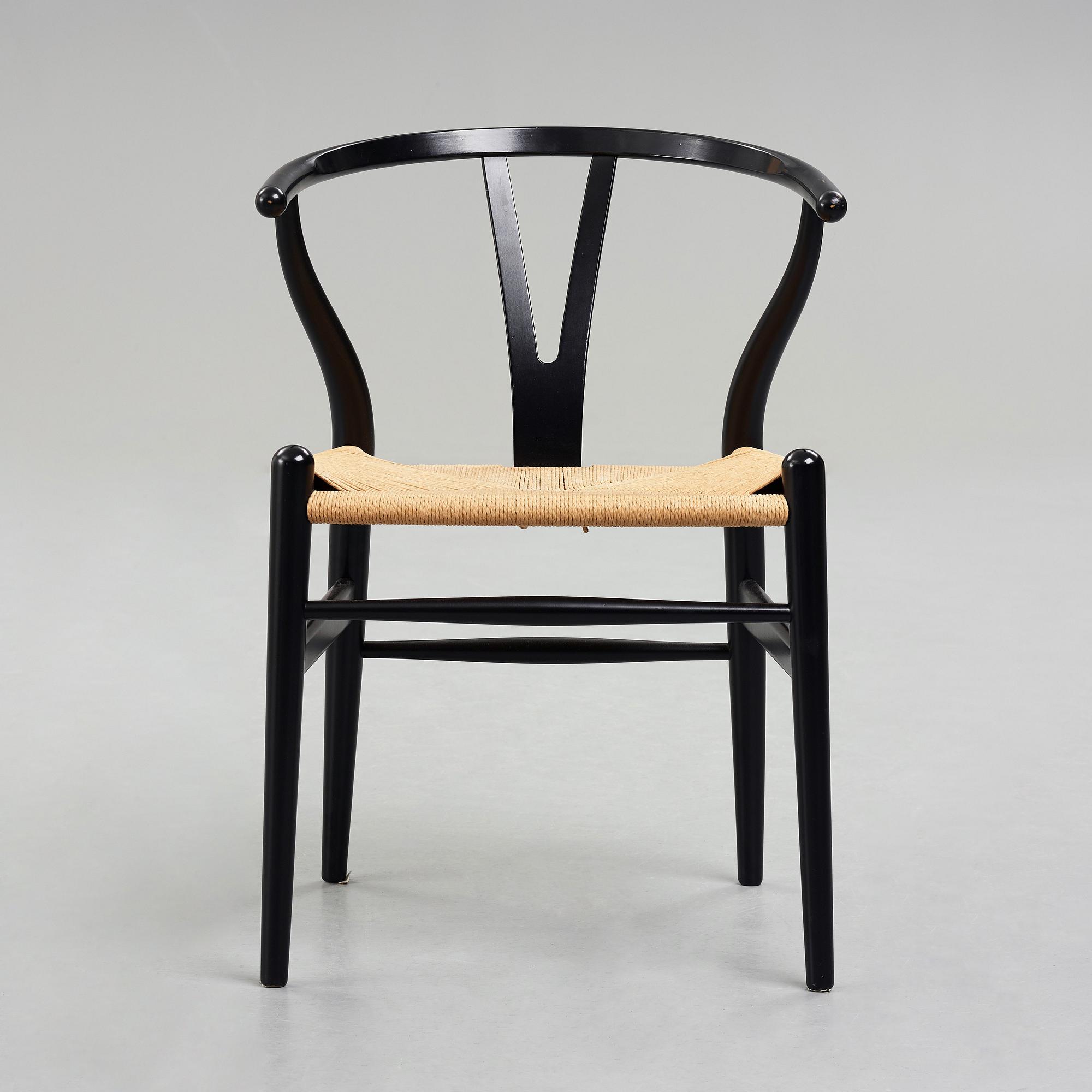 HANS J WEGNER, a "Wishbone Chair","CH24", for Carl Hansen & Søn, Denmark.