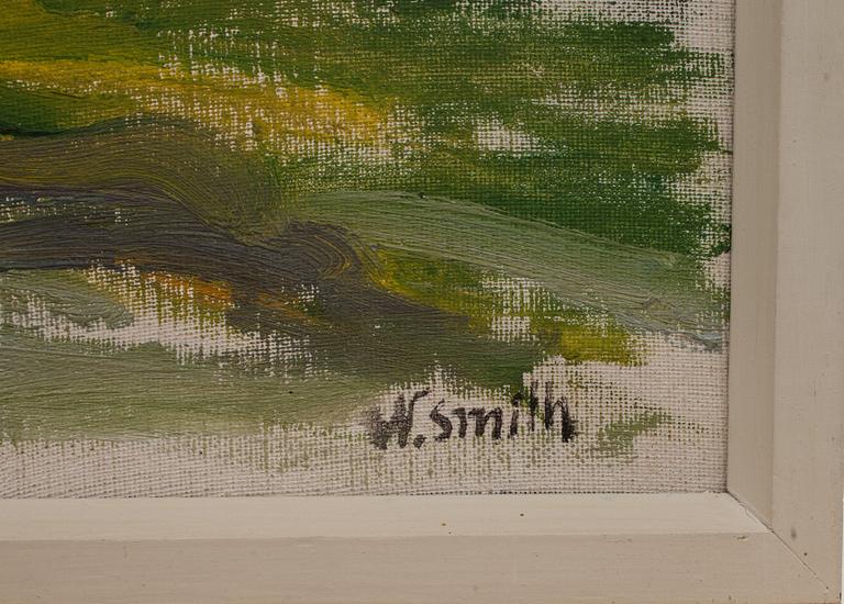 WILHELM SMITH, olja på duk. Signerad.