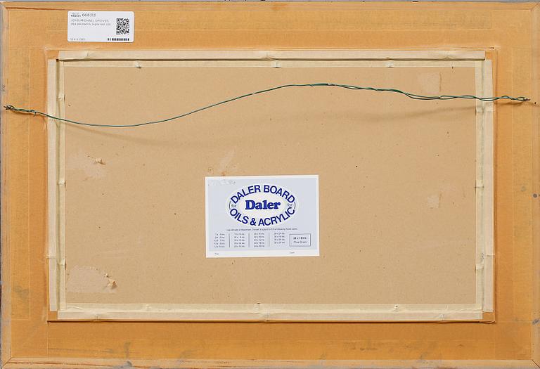 JOHN MICHAEL GROVES, olja på pannå, signerad och daterad -93.