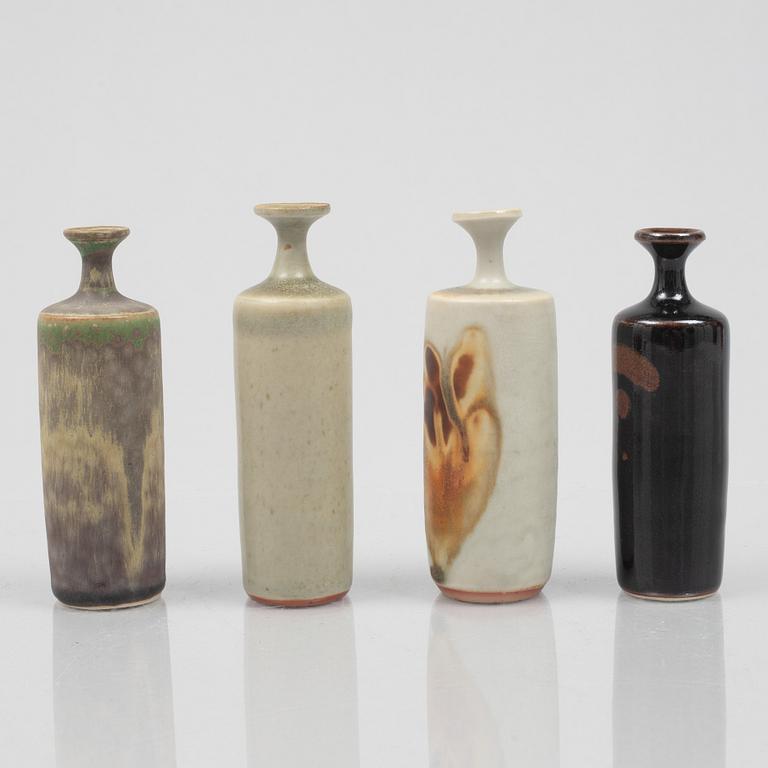 Rolf Palm, a group of eight stoneware vases, Mölle.