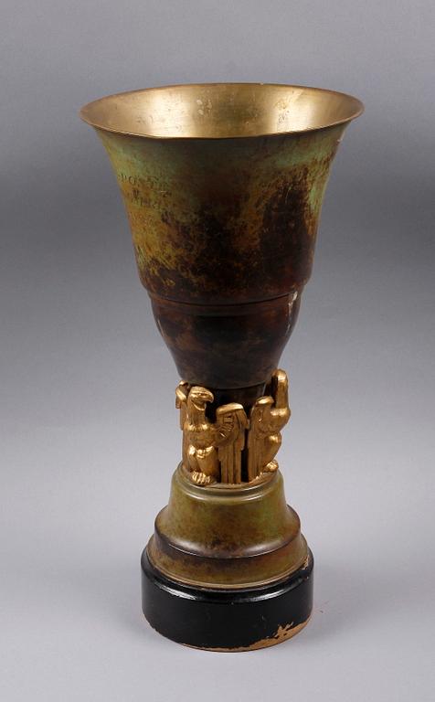 PRAKTPOKAL, mässing, 1920-30-tal.