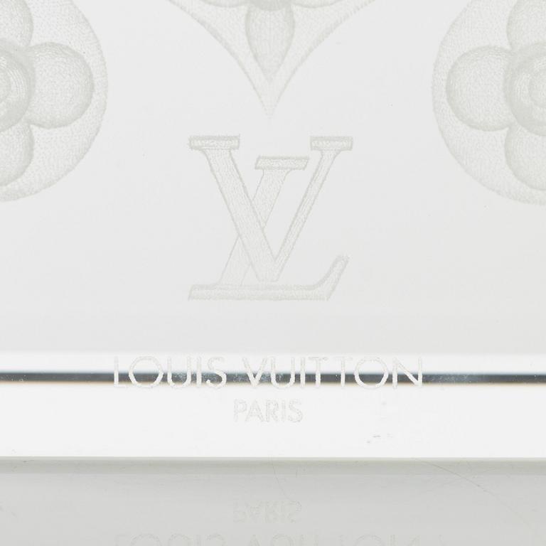 Louis Vuitton, a monogram crystal paper weight.