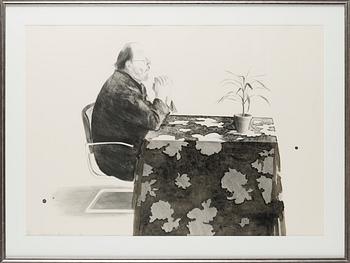 David Hockney, "Henry at Table".