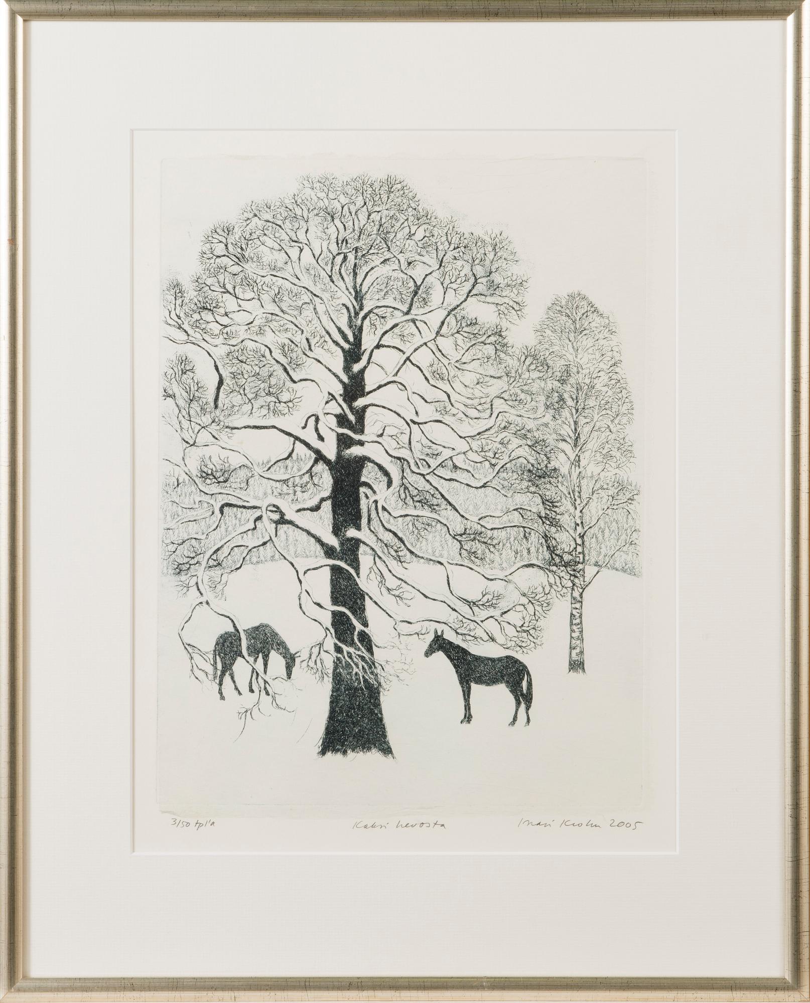 INARI KROHN, etching, signed and dated 2005, numbered Tpl'a 3/50.