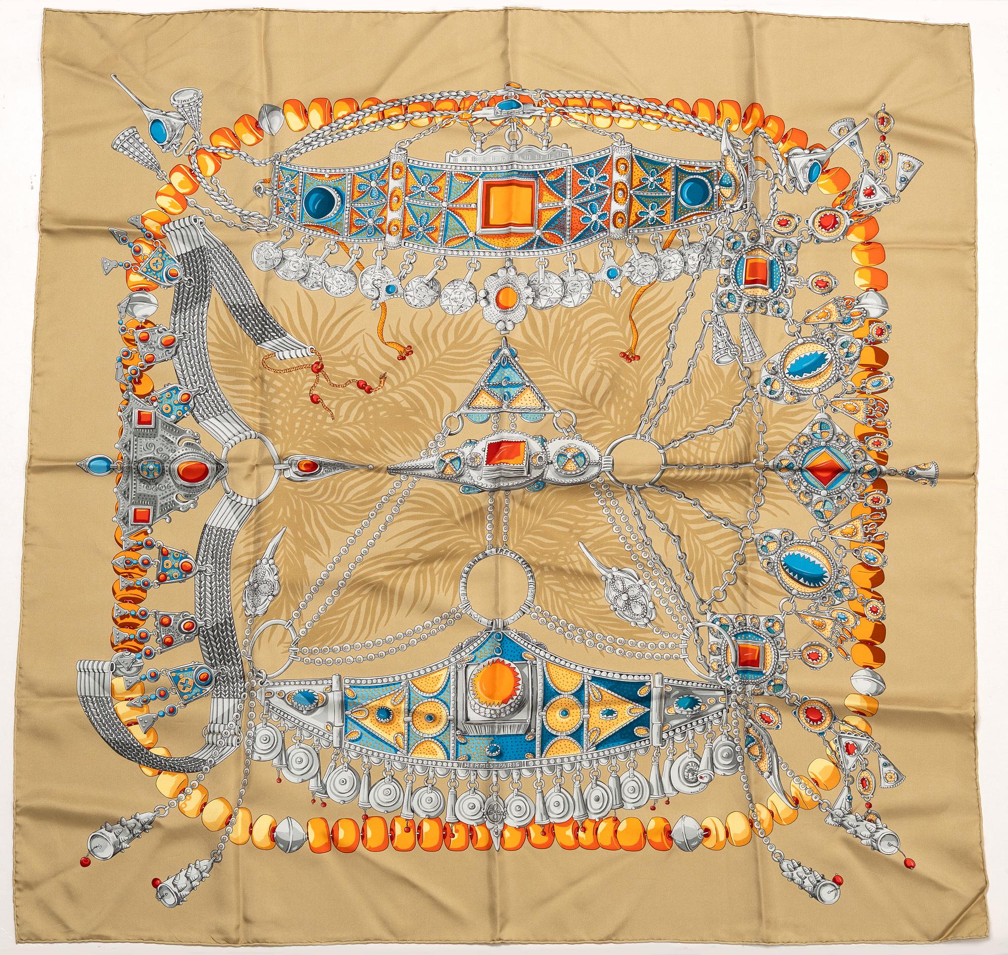 Hermès, scarf, "Terres Precieuces".