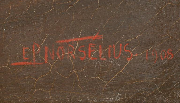 ERIC PIERRE NORSELIUS, olja på duk, signerad och daterad 1908.