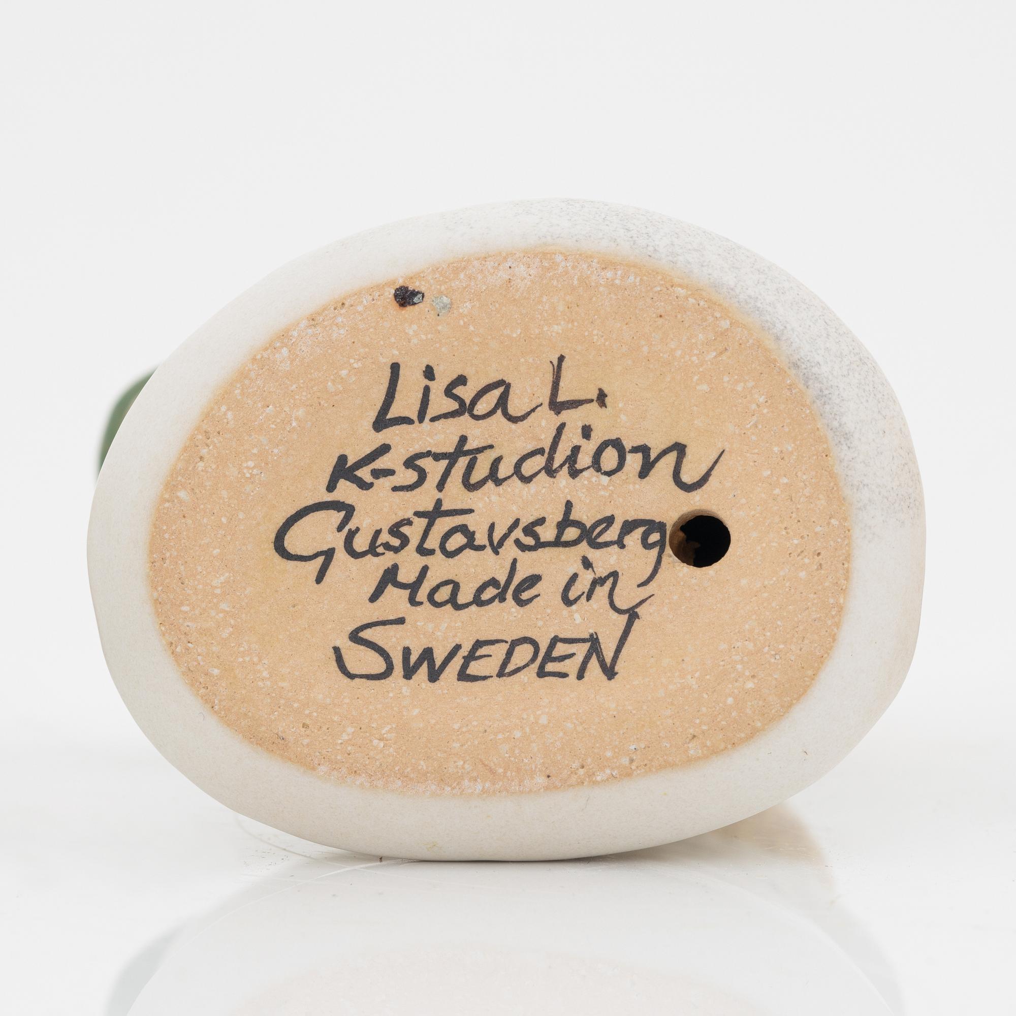 Lisa Larson, four stoneware Lucia figurines, K-studion, Gustavsberg.