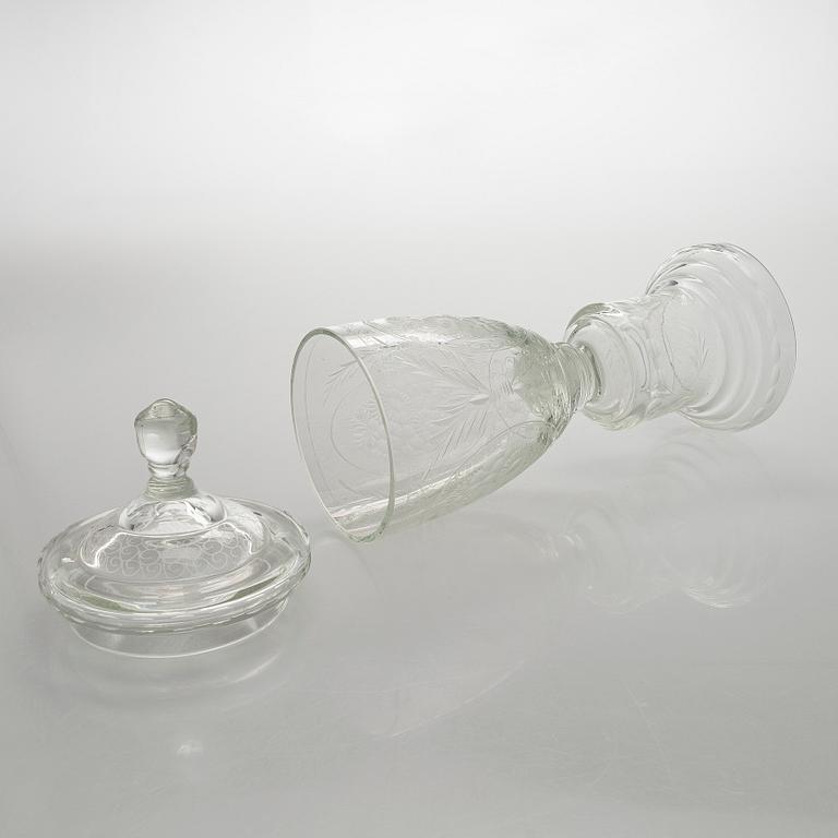 Skål, glas, 1900-talets mitt.