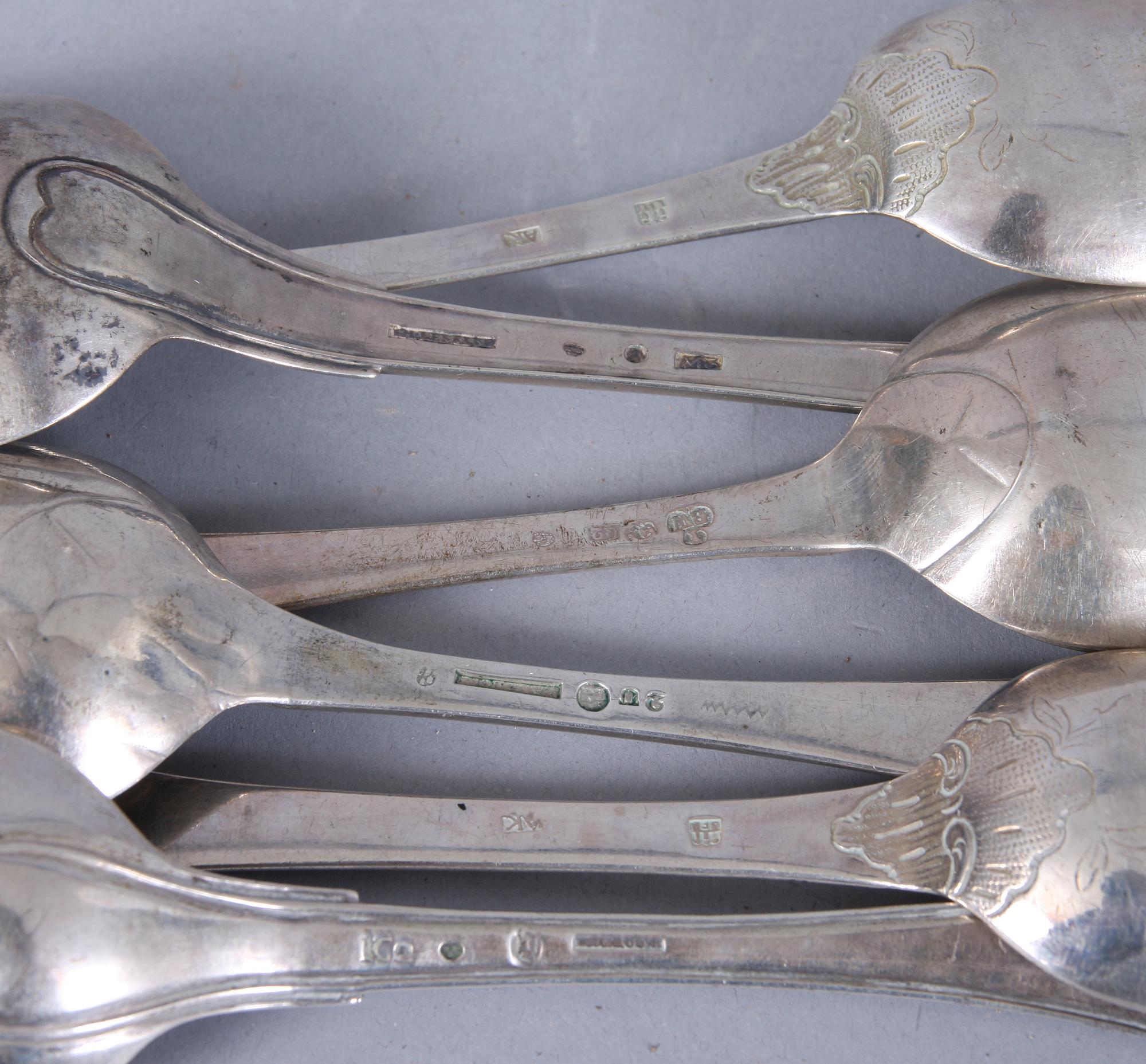 SKEDAR, 6 st, silver, 1700/1800-tal.