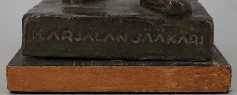 VEIKKO JALAVA, pronssi, sign. Karjalan jääkäri 1788-1809.