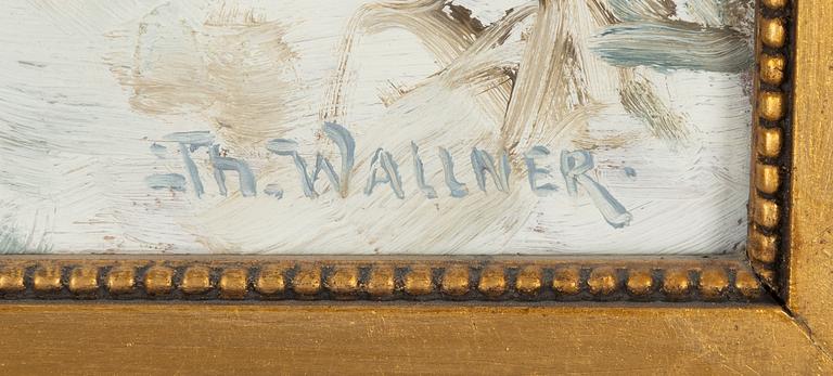 Thure Wallner, olja på pannå, signerad.