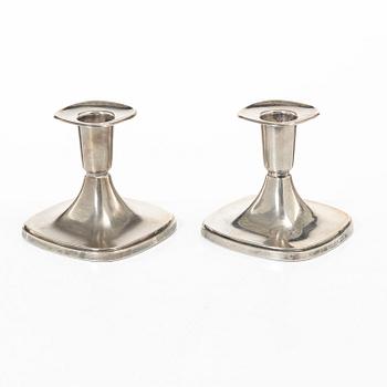 Tore Eldh, A pair of silver candle sticks, Ceson, Gothenburg, Sweden, 1968-69.