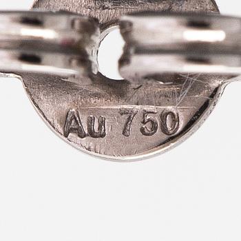 Gucci, A pair of 18K white gold earrings. Marked Gucci, Made in Italy.