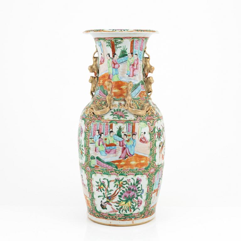 Vas, porslin, Kanton, Qingdynastin, 1800-tal.