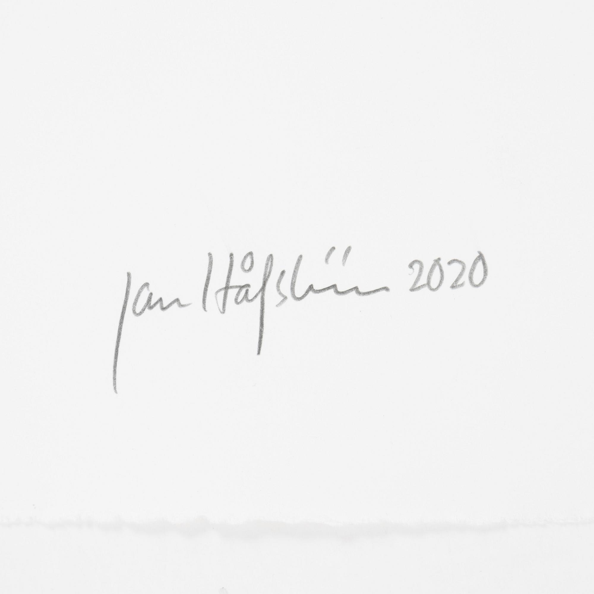Jan Håfström, etching in colours, 2020, signed 45/50.