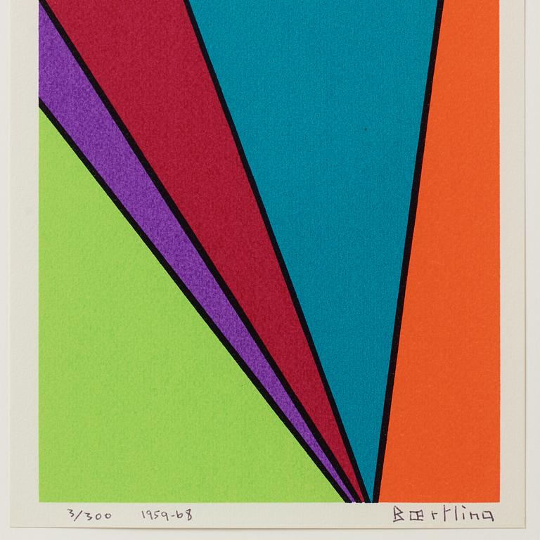 Olle Baertling, silkscreen in colours, 1959-68, signed 37300.