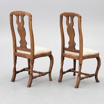 Chairs a pair, Late Baroque, mid-18th century.