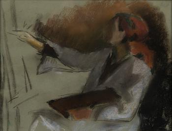 MARCUS COLLIN, pastel on canvas laid on board, signed and dated.