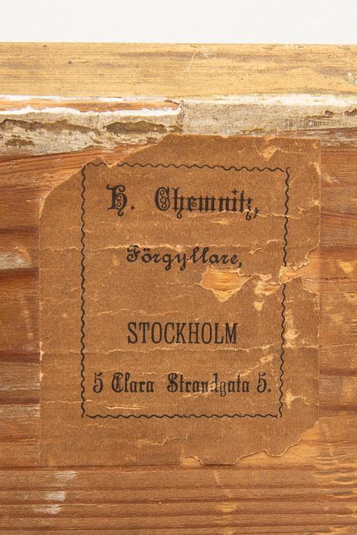 Carl August Fahlgren, olja på duk signerad och daterad 1883 (?).