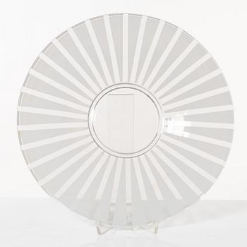 Bengt Orup, glasservis, "Strikt", 75 delar, Johansfors, 1950-tal.