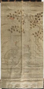 A Japanese curtain, 20th century.