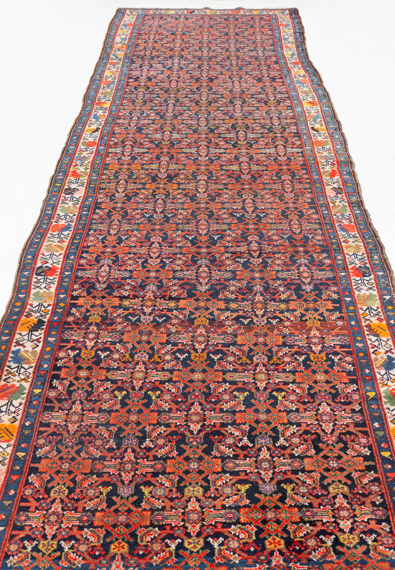 A Hamadan runner, 501 x 130 cm.